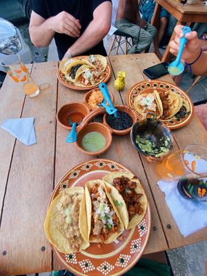 The b of feast  at La Vegan Taqueria in Tulum