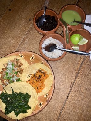   at La Vegan Taqueria in Tulum