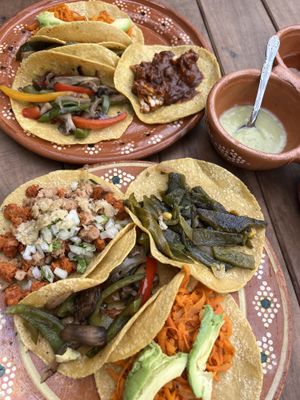   at La Vegan Taqueria in Tulum