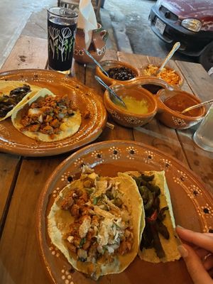   at La Vegan Taqueria in Tulum