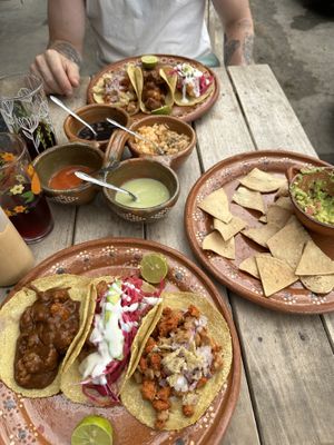   at La Vegan Taqueria in Tulum