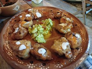 Boneless cauliflower at La Vegan Taqueria in Tulum