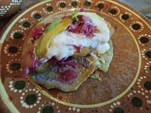 Tofish (our personal fave) at La Vegan Taqueria in Tulum