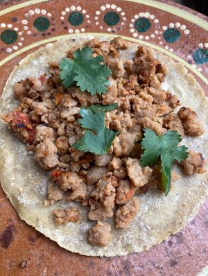   at La Vegan Taqueria in Tulum