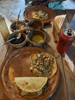   at La Vegan Taqueria in Tulum