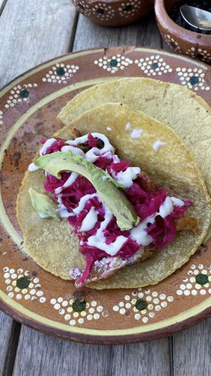  at La Vegan Taqueria in Tulum