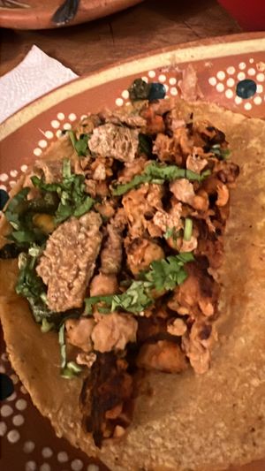   at La Vegan Taqueria in Tulum