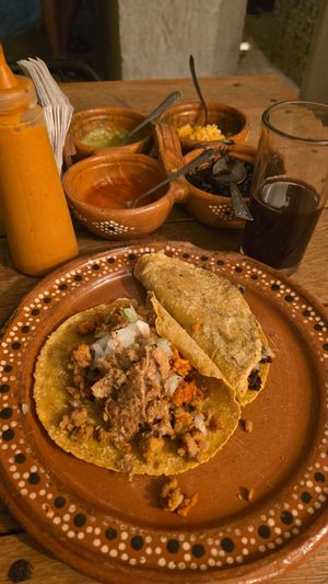 A arte at La Vegan Taqueria in Tulum