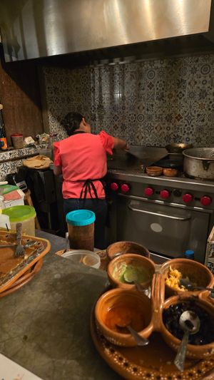 A artista at La Vegan Taqueria in Tulum