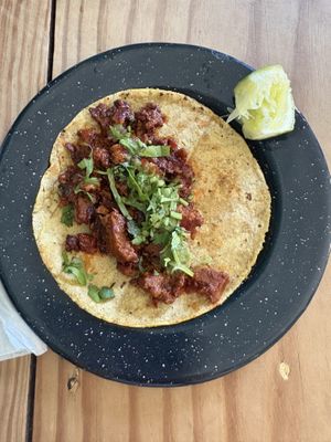   at La Vegan Taqueria in Tulum