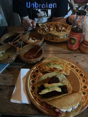   at La Vegan Taqueria in Tulum