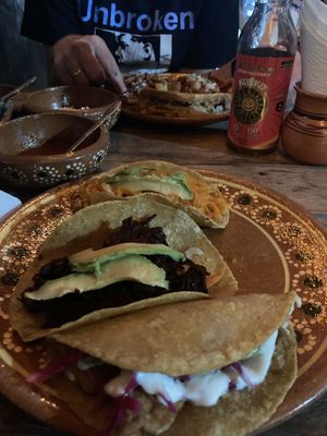   at La Vegan Taqueria in Tulum