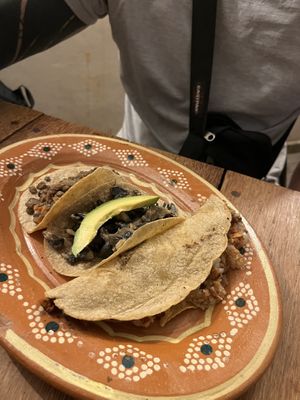   at La Vegan Taqueria in Tulum