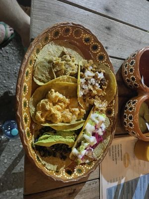   at La Vegan Taqueria in Tulum