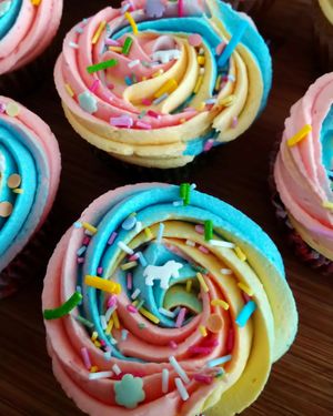 Unicorn Cupcakes  at Crave Food Bakery  in Udine