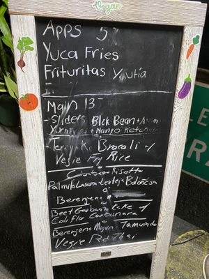 Menu of the day at saVor in San Juan