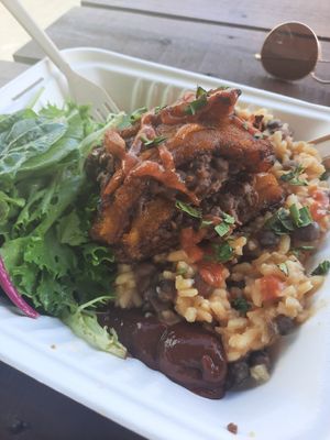 Risotto with beans and plantain 👌🥰 at saVor in San Juan