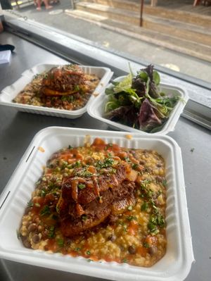 Piñon with Gandules Risotto  at saVor in San Juan