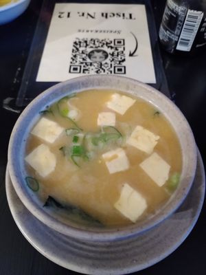 Miso soup at Mr.Thang in Hannover