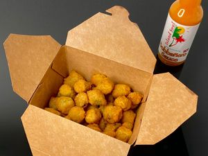 fried okra (takeout) at Island Soul Rum Bar & Soul Shack in Seattle