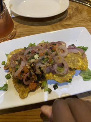 Green banana fried  at Island Soul Rum Bar & Soul Shack in Seattle