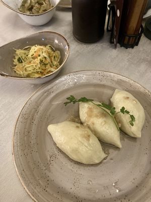 Pyzdry z surówką   at Dwór Liczyrzepy in Karpacz