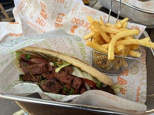 Vegan gyro   at Eat With Joy in Paris