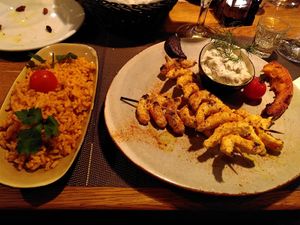 Vegan shrimps at Eliés in Hamburg