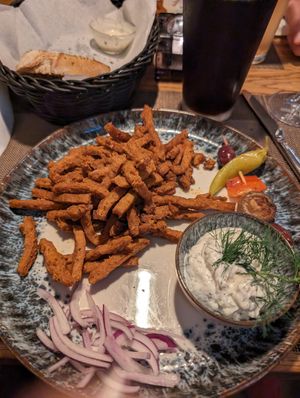 Richtig leckeres veganes, griechisches Gyros! at Eliés in Hamburg