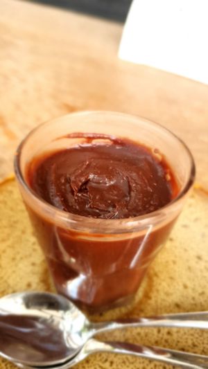 Brigadeiro (deconstructed) at Da Vila in Sao Paulo