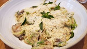 Estroganoff. Very light and fresh. at Da Vila in Sao Paulo