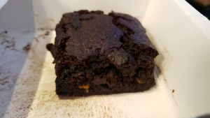 Novo brownie. Nicely done. Can't tell it's gluten-free. at Da Vila in Sao Paulo