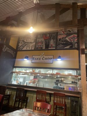 Kitchen can see chefs cooking the food   at BakeChop in Deland