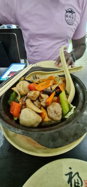 Vegetables and tofu at Vegsu in Panama City
