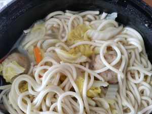 Fish ball noodle soup at Vegsu in Panama City