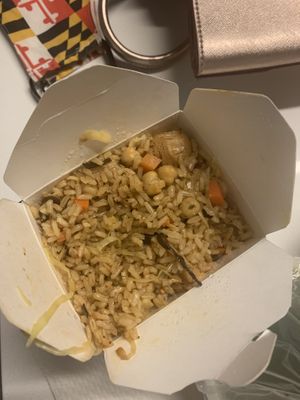 vegetable fried rice! #Veganuary at Sunflower Vegetarian Restaurant in Vienna