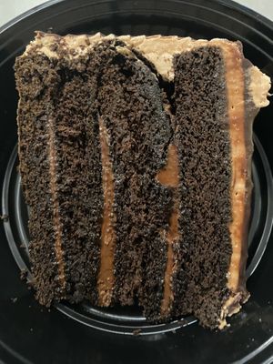   Chocolate cake  at Sunflower Vegetarian Restaurant in Vienna