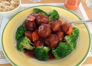 general tso's chicken  at Sunflower Vegetarian Restaurant in Vienna