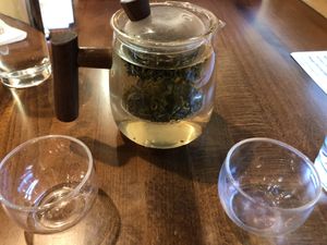 Jasmine green tea  at Sunflower Vegetarian Restaurant in Vienna