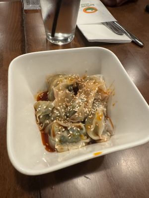 Wontons  at Sunflower Vegetarian Restaurant in Vienna