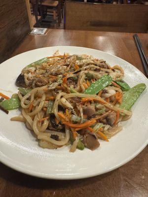 Udon noodles  at Sunflower Vegetarian Restaurant in Vienna