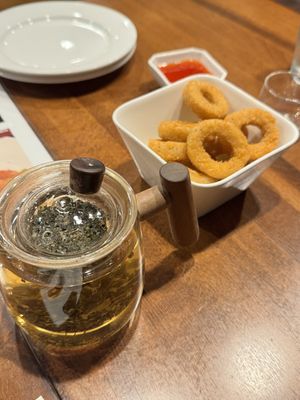 "Calamari”  at Sunflower Vegetarian Restaurant in Vienna