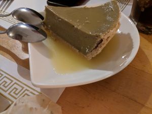 Avocado and Lemon Pie at Sunflower Vegetarian Restaurant in Vienna