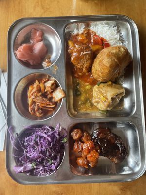 A little bit of everything  at Dhaba Beas - Vladislavova in Prague