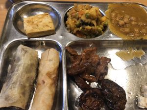 Vegan hot food at Dhaba Beas - Vladislavova in Prague