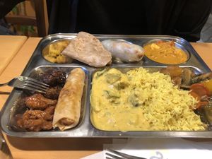 Hot food at Dhaba Beas - Vladislavova in Prague