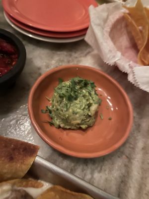 $5 mini tablespoon of guacamole   at Diego's Cantina in University City