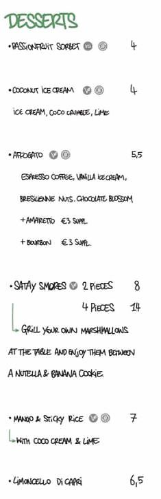 Menu1 at Satay in Antwerpen