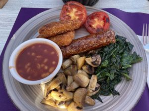 Vegan breakfast  at Marvent in Ibiza