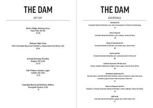 October 2021 menu at The Dam in Denmark